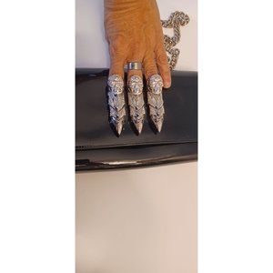 PHILIPP PLEIN CLAW  Crossbody Black patent leather